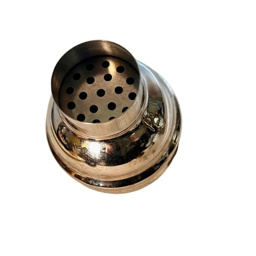 Cocktail Shaker Stainless Steel Martini Bar Tool Built In Strainer